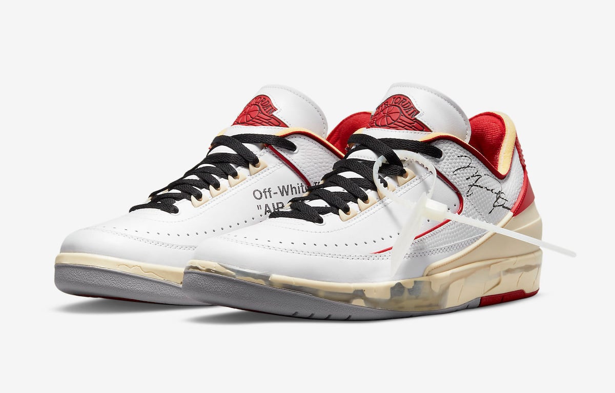 Air Jordan 2 Low Off-White «White and Varsity Red»