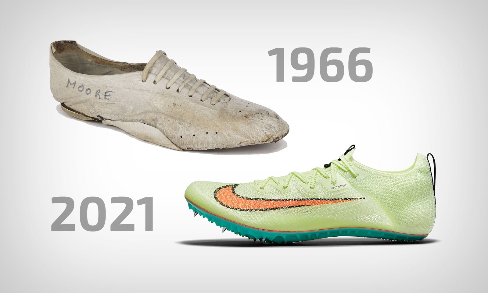 Эволюция дизайна шиповок Nike