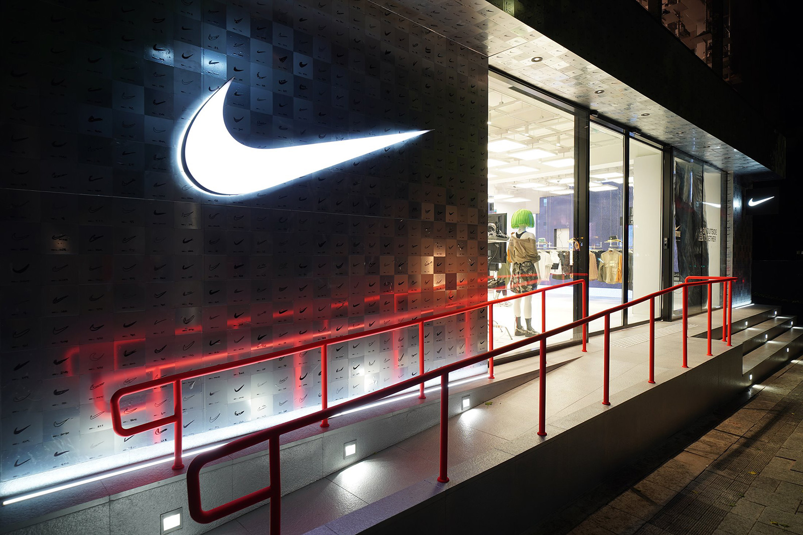 Фасад магазина Nike Style в Сеуле